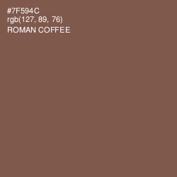 #7F594C - Roman Coffee Color Image